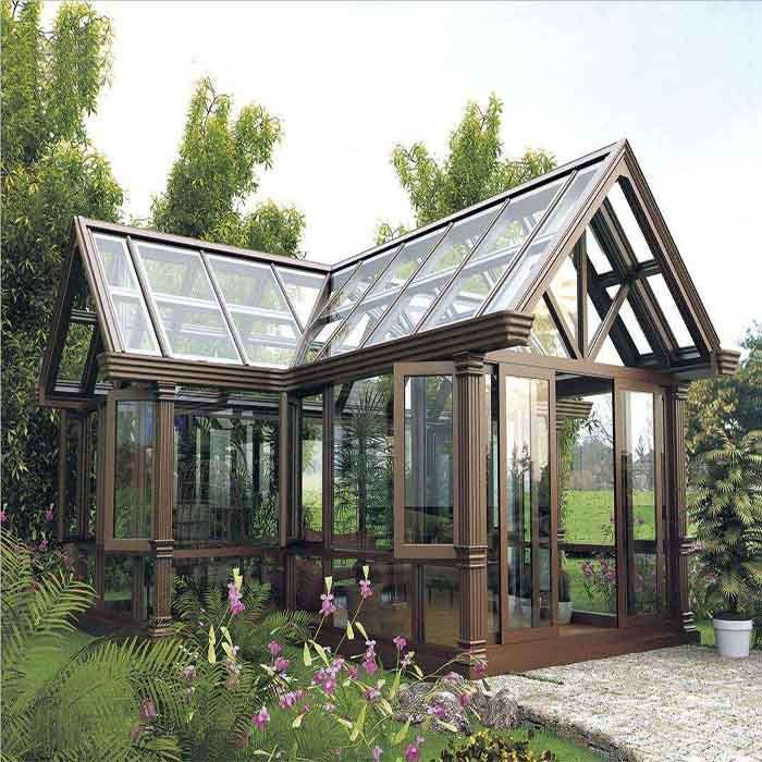 glass garden house