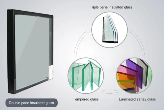 insulated glass door