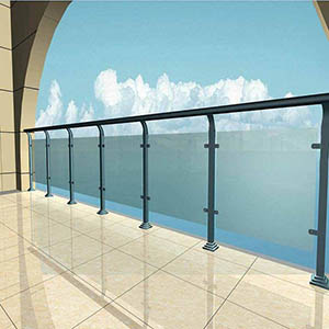 glass railing system for decks
