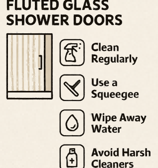 fluted glass shower door 