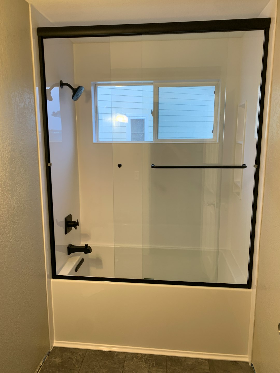 fluted glass shower screen
