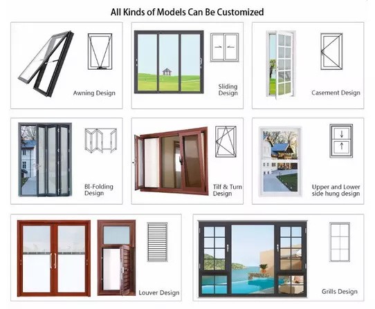 Best aluminum window suppliers aluminum window manufacturers HG-AW134