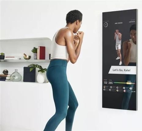 Hotsale smart fitness mirror used at home and gym