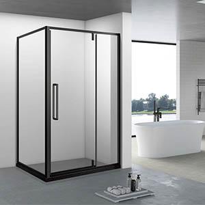 Square shape floating glass shower doors for sale HG-D056
