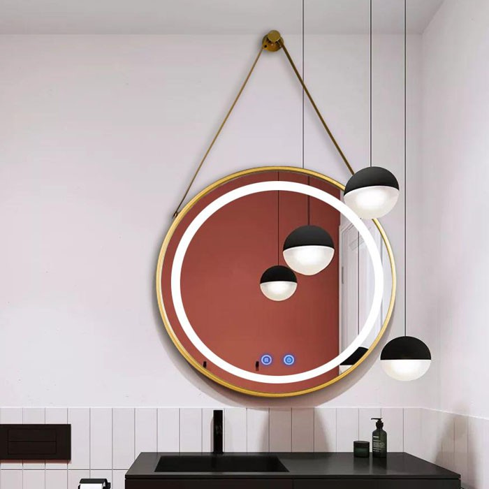 round lighted bathroom mirror HG-RM01