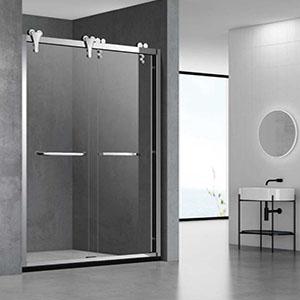 Высококачественная раздвижная душевая кабина производитель золотых душевых дверей HG-D087